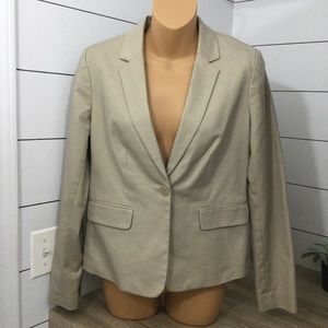 Liz Claiborne blazer jacket womens size S khaki‎ color